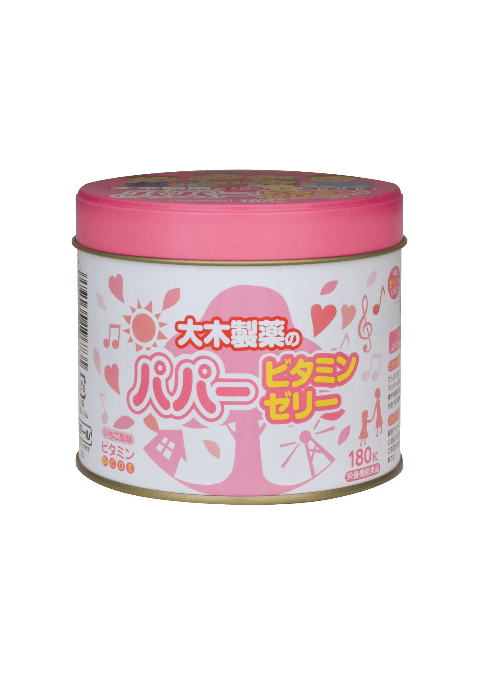 パパービタミンゼリーいちご風味　180粒